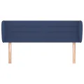 Tête de lit avec oreilles Bleu 147x23x78/88 cm Tissu