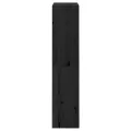 Bibliothèque/Séparateur de pièce Noir 60x30x135,5 cm Pin solide