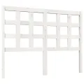 Tête de lit Blanc 125,5x4x100 cm Bois massif de pin