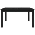 Table de jardin noir 82,5x82,5x45 cm bois massif de pin