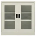 Armoire de bureau Gris clair 90x40x90 cm Acier