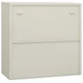 Armoire de bureau Gris clair 90x40x90 cm Acier
