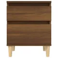 Tables de chevet 2 pcs Chêne marron 40x35x50 cm