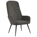 Chaise de relaxation Gris foncé Velours