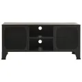 Meuble TV Gris 105x36x47 cm Métal et MDF