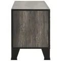 Meuble TV Gris 105x36x47 cm Métal et MDF