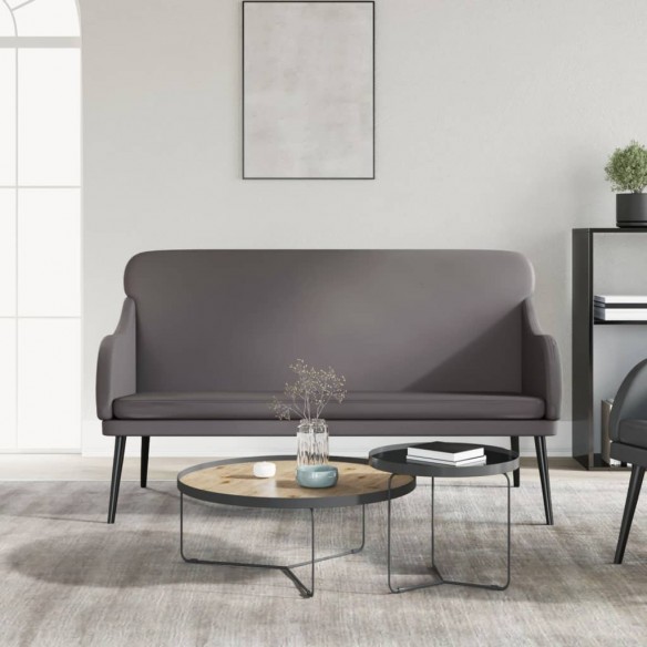 Banc Gris 110x76x80 cm Similicuir