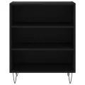 Buffet noir 57x35x70 cm bois d’ingénierie