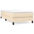 cadre de lit Crème 80x200 cm Tissu