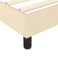 cadre de lit Crème 80x200 cm Tissu