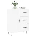 Buffet blanc 69,5x34x90 cm bois d'ingénierie