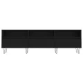 Meuble TV noir 150x30x44,5 cm bois d'ingénierie