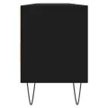 Meuble TV noir 150x30x44,5 cm bois d'ingénierie