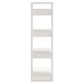 Bibliothèque/Séparateur de pièce Blanc 41x35x125 cm Pin solide