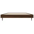 Cadre de lit chêne marron 90x200 cm bois d'ingénierie