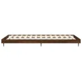 Cadre de lit chêne marron 90x200 cm bois d'ingénierie