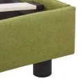 Cadre de lit Vert Tissu 140 x 200 cm