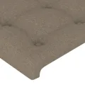 Tête de lit avec oreilles Taupe 103x16x78/88 cm Tissu