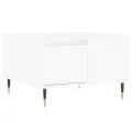 Table basse blanc 55x55x36,5 cm bois d'ingénierie