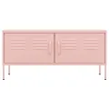 Meuble TV Rose 105x35x50 cm Acier