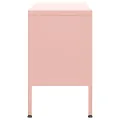 Meuble TV Rose 105x35x50 cm Acier