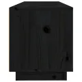 Meuble TV Noir 100x34x40 cm Bois de pin massif