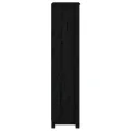 Bibliothèque Noir 50x35x154 cm Bois de pin massif