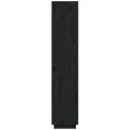 Bibliothèque/Séparateur de pièce Noir 40x35x167 cm Pin solide