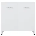 Armoire de salle de bain Blanc 60x33x61 cm Aggloméré