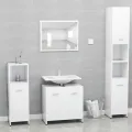 Armoire de salle de bain Blanc 60x33x61 cm Aggloméré