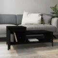 Table basse Noir 100x50x45 cm Bois d'ingénierie