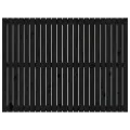 Tête de lit murale Noir 146,5x3x110 cm Bois massif de pin