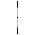 Tête de lit murale Noir 146,5x3x110 cm Bois massif de pin