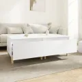 Tables d'appoint 2 pcs Blanc 50x46x35 cm Bois d'ingénierie