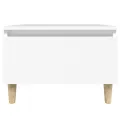 Tables d'appoint 2 pcs Blanc 50x46x35 cm Bois d'ingénierie