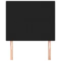 Têtes de lit 2 pcs Noir 100x5x78/88 cm Tissu