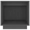 Tables de chevet 2 pcs Gris 40x30x40 cm Bois de pin solide