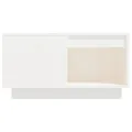 Table basse Blanc 60x61x32,5 cm Bois massif de pin