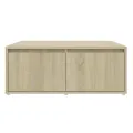 Table basse Chêne sonoma 80x80x31 cm Aggloméré