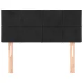 Tête de lit Noir 80x5x78/88 cm Velours