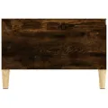 Table basse chêne fumé 55x55x36,5 cm bois d'ingénierie