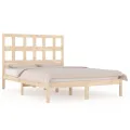 Cadre de lit bois de pin massif 120x190 cm petit double