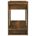 Bibliothèque/Séparateur de pièce Chêne fumé 80x30x51 cm