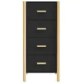 Buffet haut Noir 42x38x90 cm Bois d'ingénierie