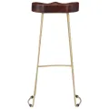 Tabourets de bar Gavin lot de 2 bois de manguier massif
