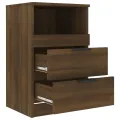 Table de chevet Chêne marron Bois d'ingénierie