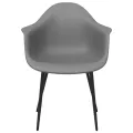 Chaises à manger lot de 2 gris PP