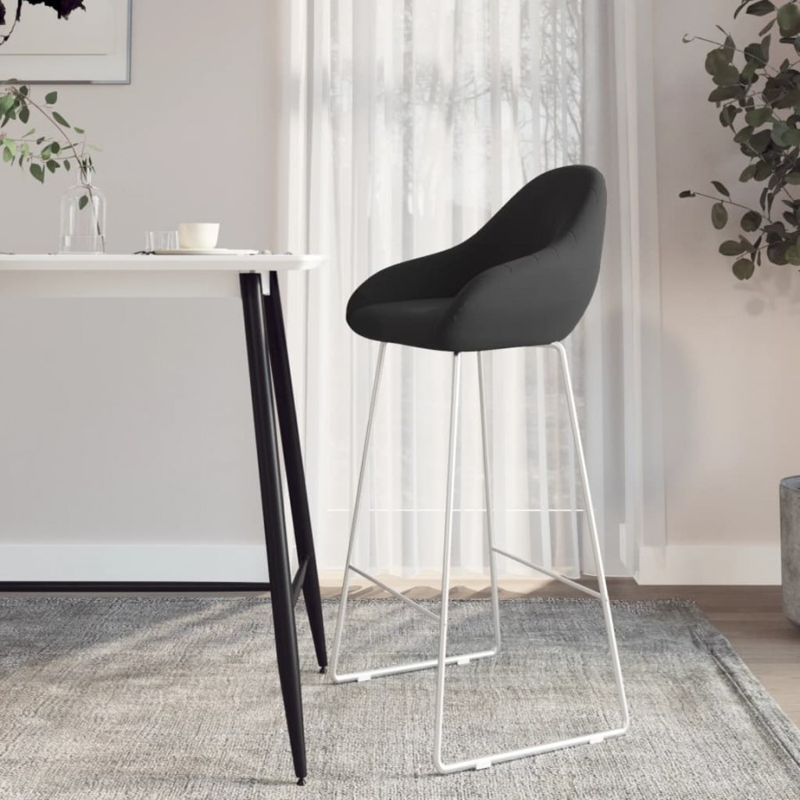 Tabouret de bar Noir Velours