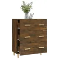 Buffet Chêne fumé 70x34x90 cm Bois d'ingénierie