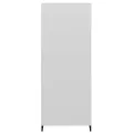 Buffet Blanc brillant 69,5x32,5x90 cm Bois d'ingénierie